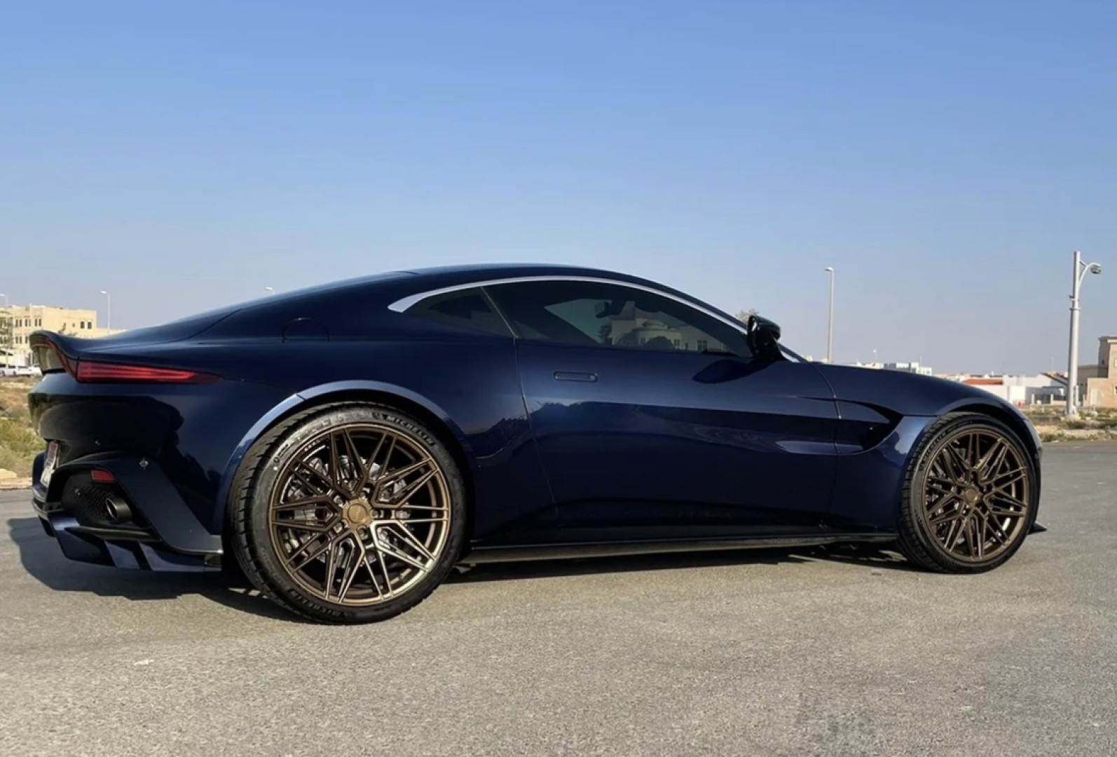 2019 ASTON MARTIN VANTAGE fitted with Vossen HF-7 Silver Polished Wheel