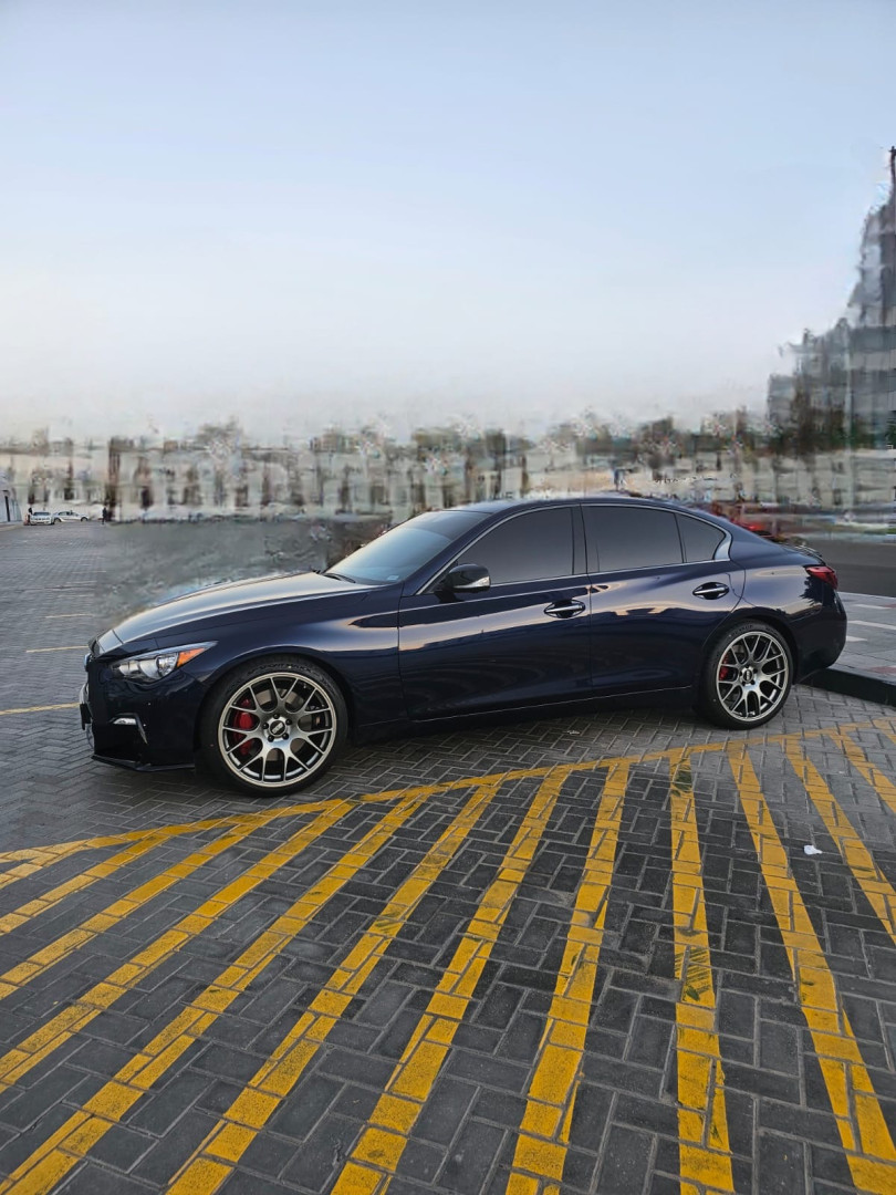 2023 INFINITI Q50 fitted with BBS CH-R II Satin Black Wheel