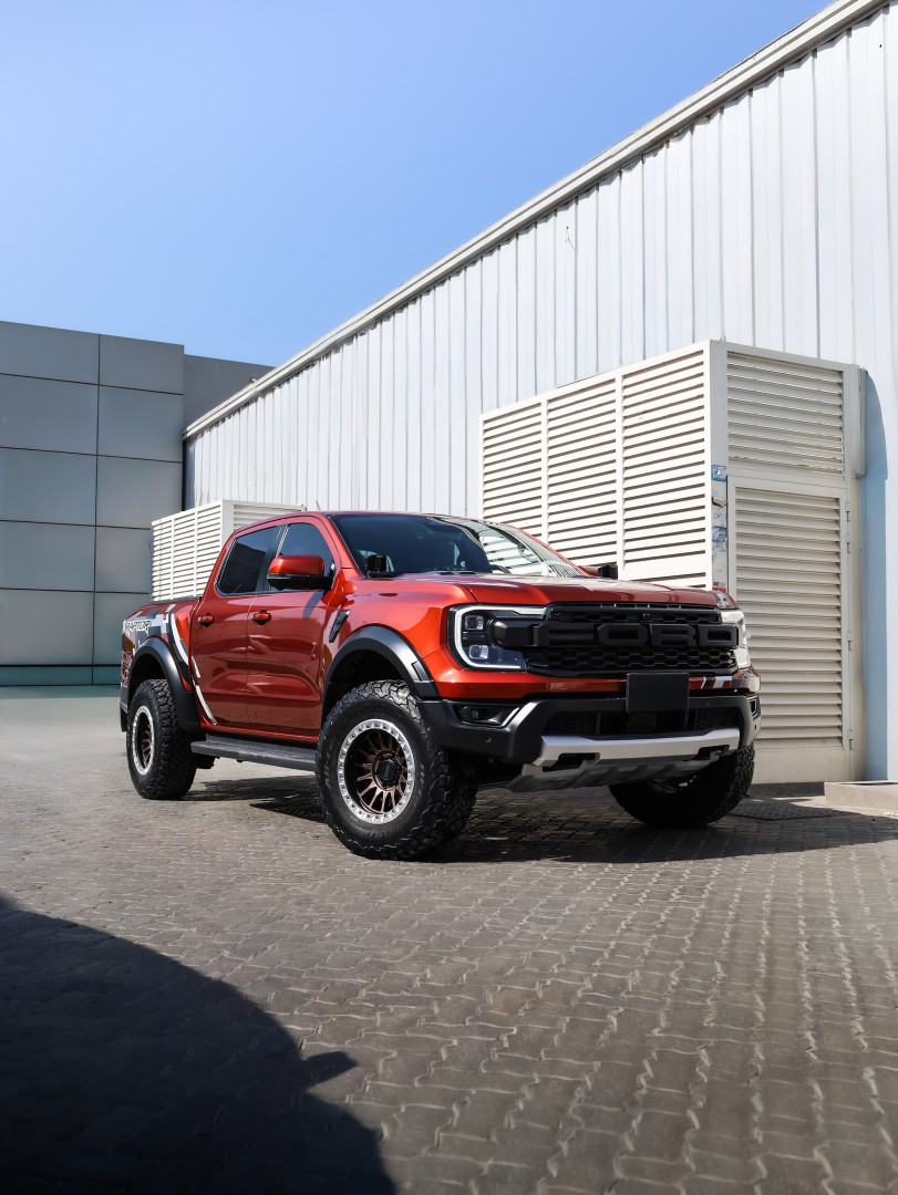 2025 FORD RANGER RAPTOR fitted with Relations Race Wheels RR7-H Matte Bronze Wheel