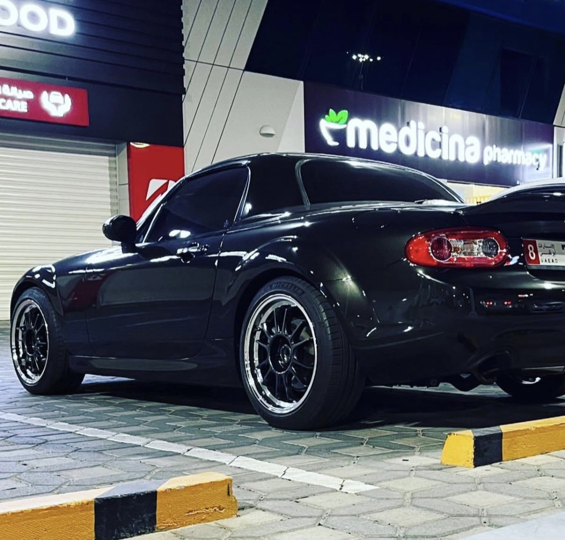 2013 MAZDA MX-5 fitted with Konig Hypergram Matte Black Wheel