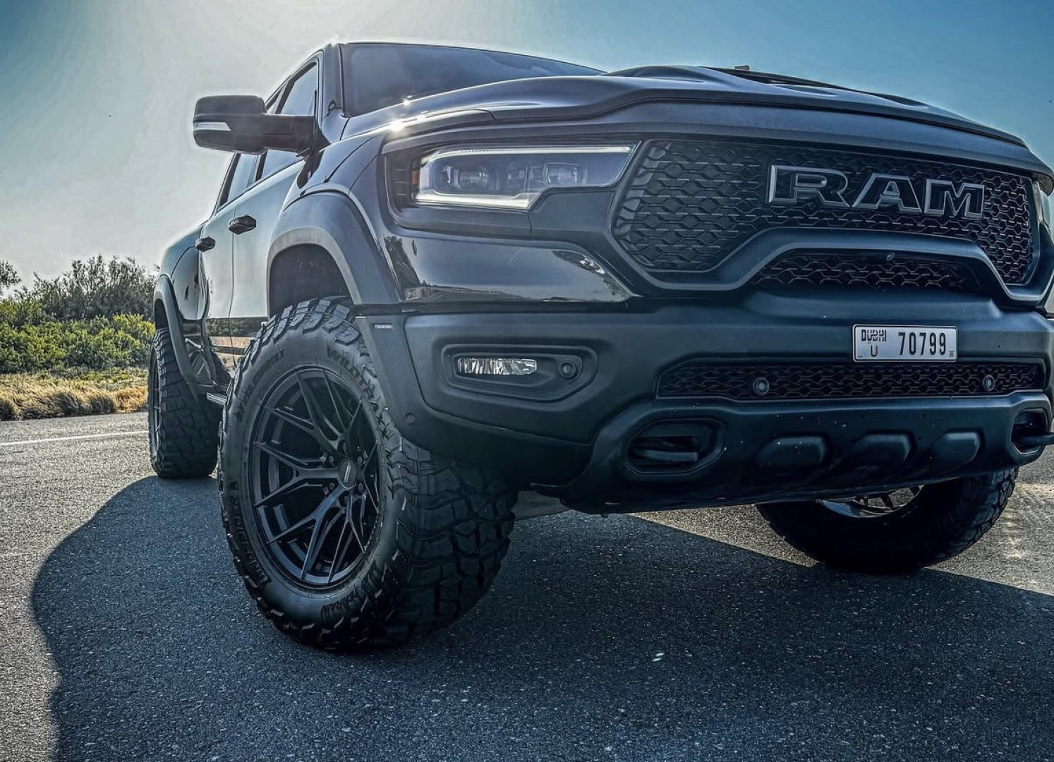 2024 DODGE RAM fitted with Vossen HF6-4 Custom Finish Wheel