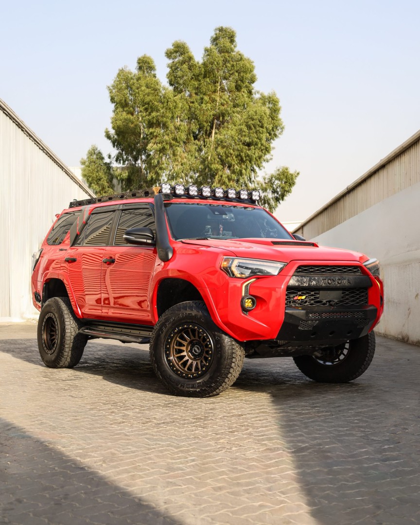 2016 TOYOTA 4 RUNNER fitted with Relations Race Wheels RS7-H Forged Matte Bronze Wheel