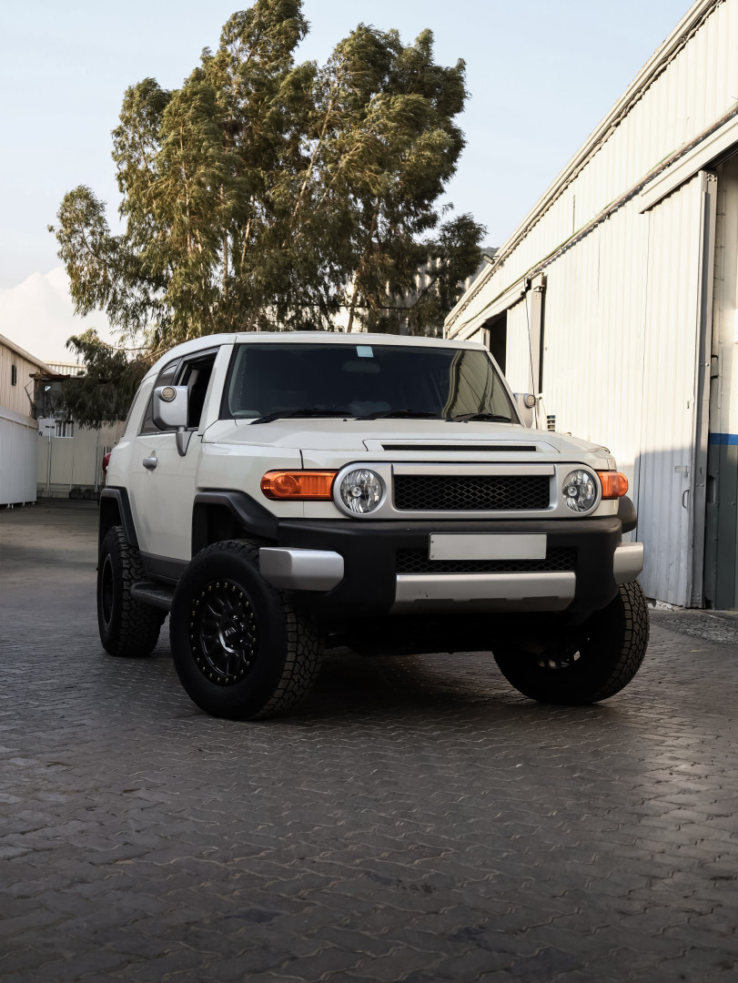 2020 TOYOTA FJ CRUISER fitted with All Terrain Industries AT-01 Hybrid Beadlock Matte Black Wheel