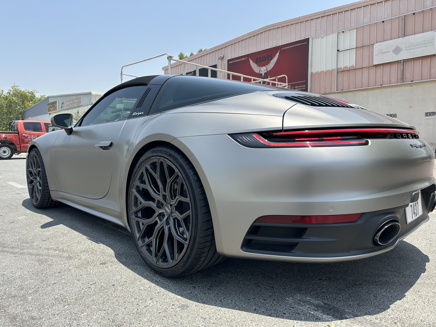 2023 PORSCHE 911 fitted with Vossen HF-2 Satin Black Wheel