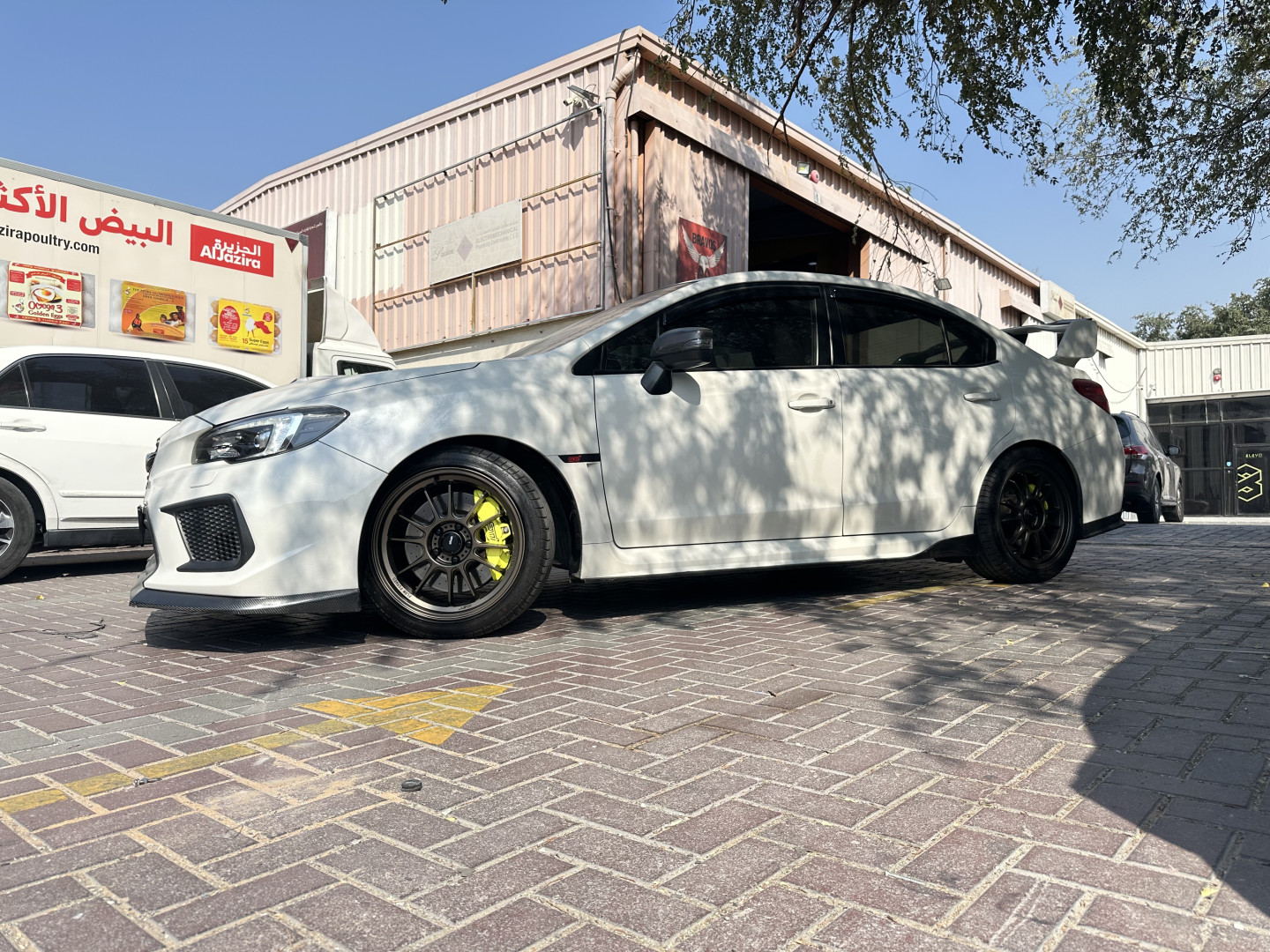 2021 SUBARU WRX STI fitted with Konig Hypergram Matte Black Wheel