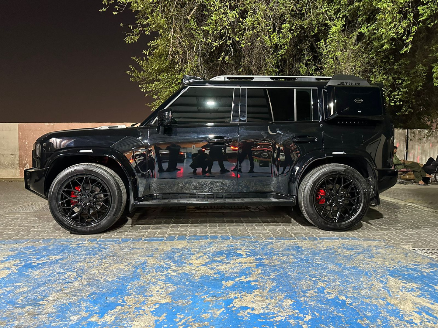 2024 JETOUR T2 fitted with Riviera RF108 Gloss Black Wheel