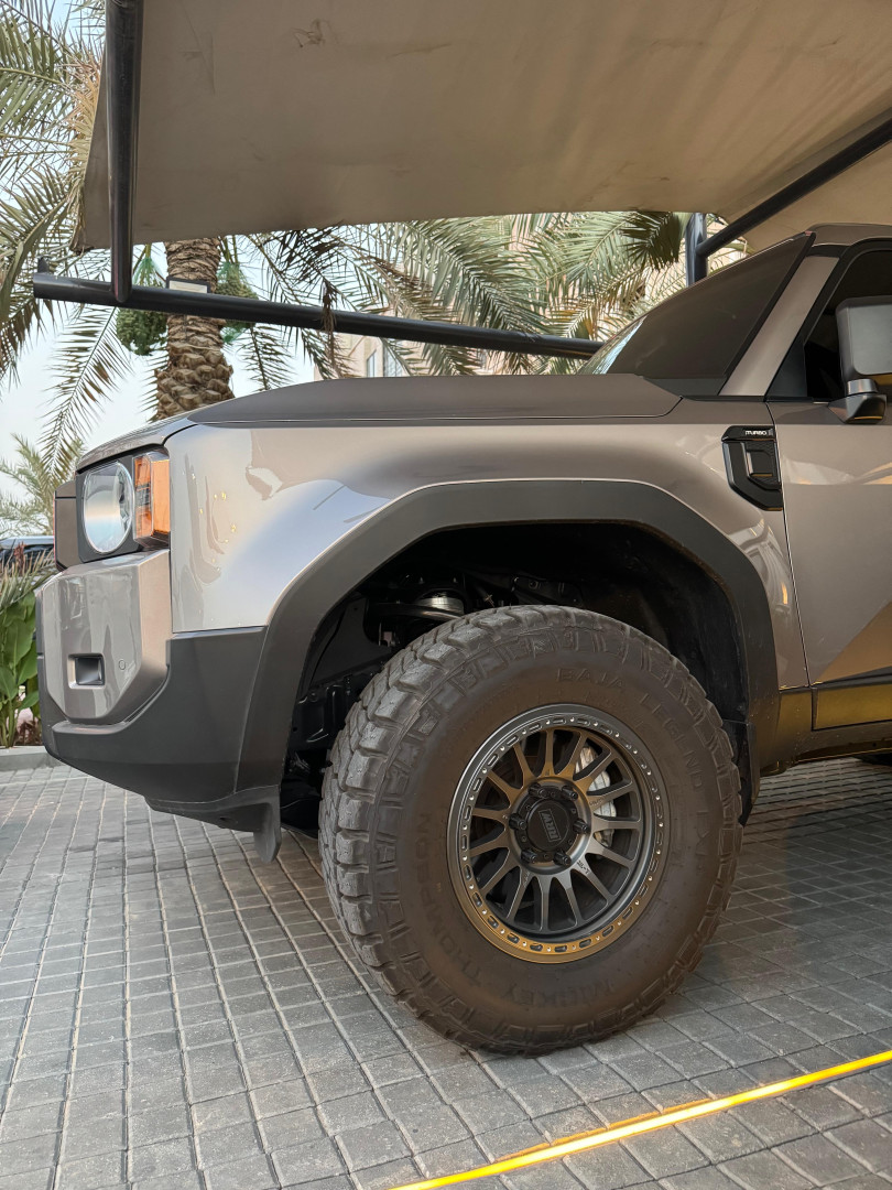 2025 TOYOTA LAND CRUISER PRADO 250 fitted with Relations Race Wheels RR7-H Matte Gunmetal Wheel