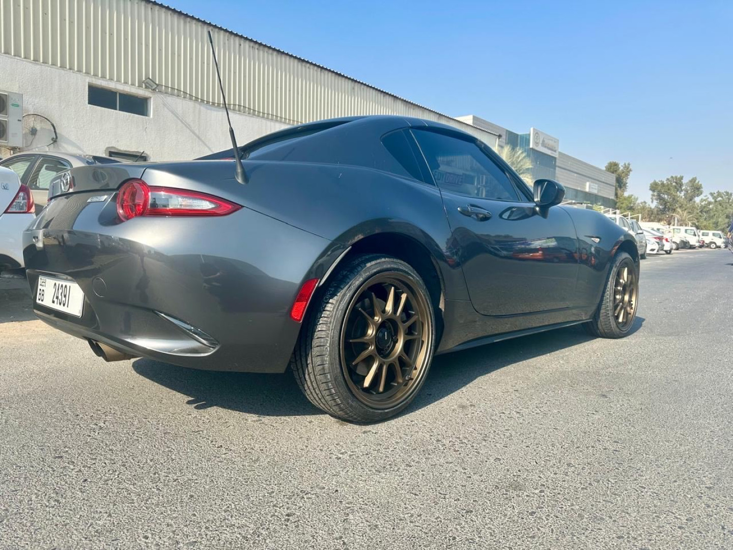 2021 MAZDA MX-5 fitted with Konig Hypergram Matte Black Wheel