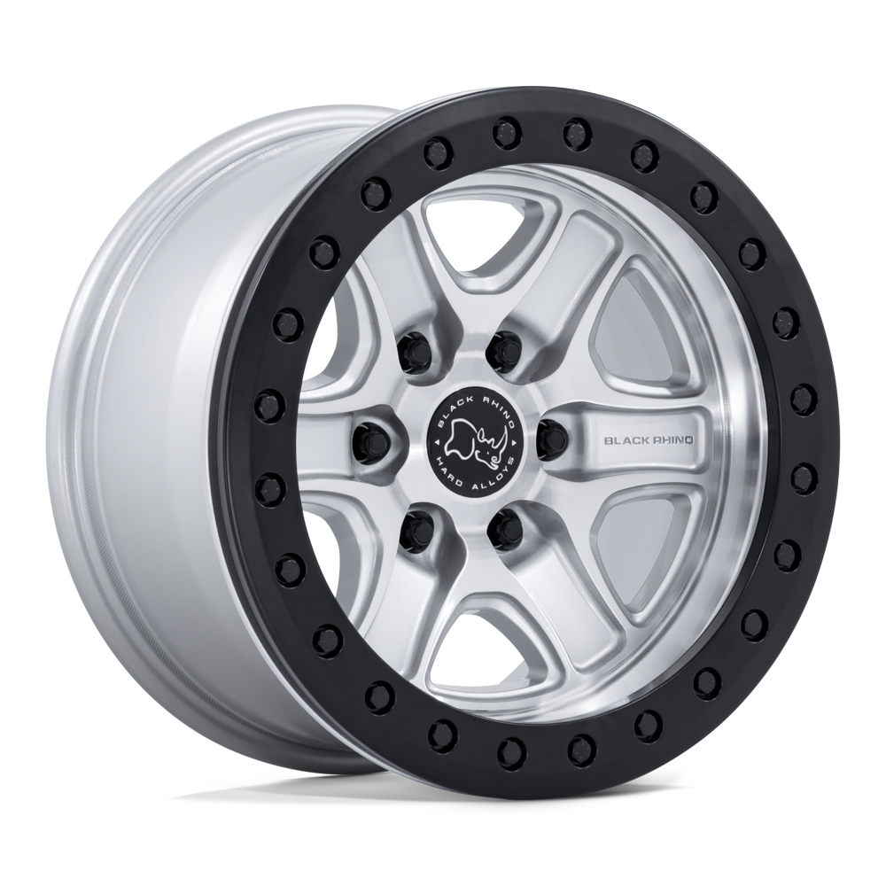 Black Rhino Br200 Echo Trail Lock Beadlock Hyper Silver W/ Machined Face