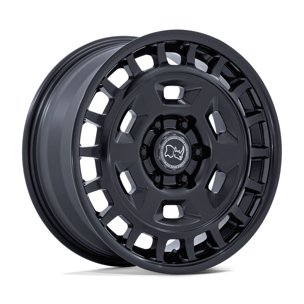 Black Rhino Br405 Rover MATTE BLACK W/ GLOSS BLACK LIP
