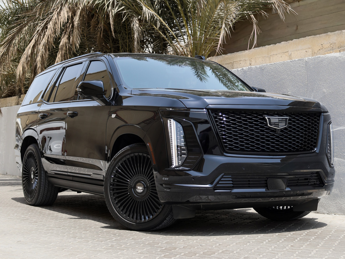 2025 CADILLAC  ESCALADE fitted with Designer LX-02 Brushed Silver Wheel